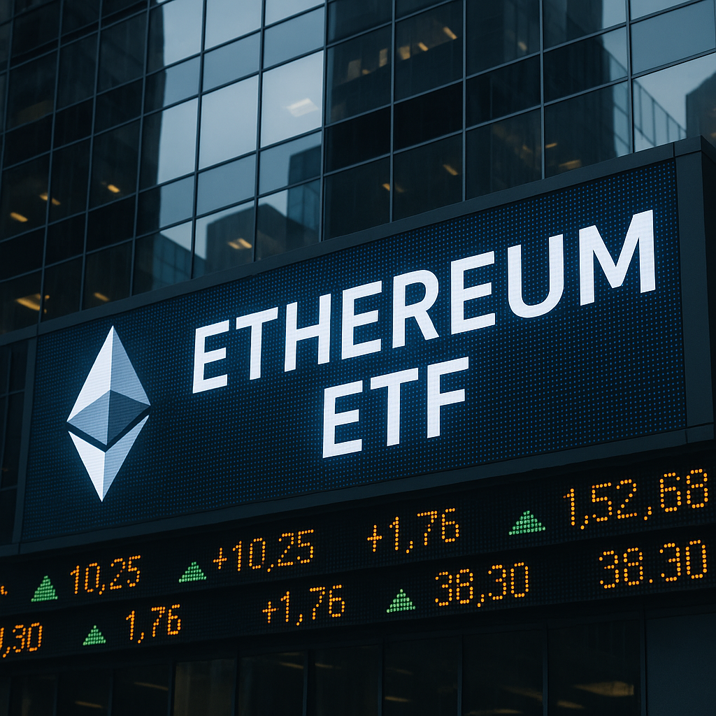 A visualization of an Ethereum ETF, a key factor in the Bitcoin to Ethereum capital rotation.