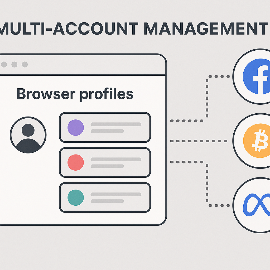 GPM Login interface for multi-account management in an antidetect browser.