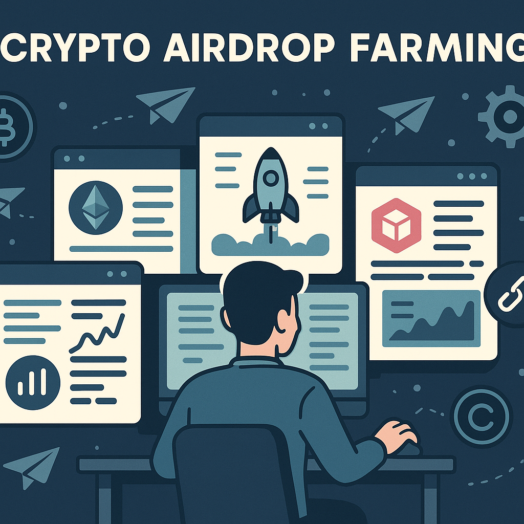 A dashboard for crypto airdrop farming, a key use case for GPM Login.